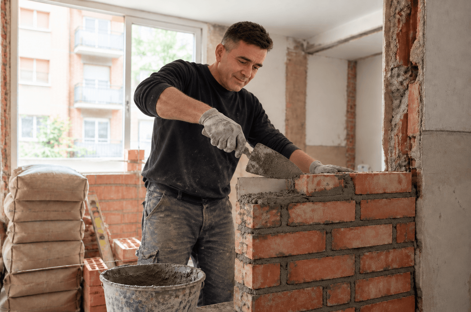 Albañilería, Tabiquería y Suelos